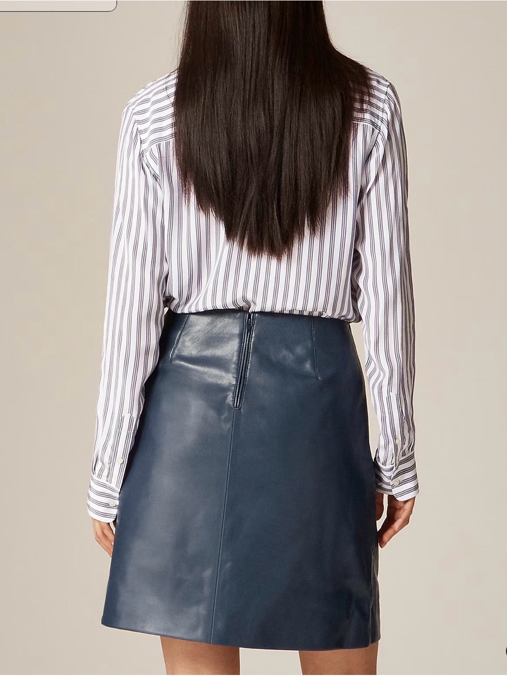 J CREW 00 Fairfax skirt in faux leather CQ251 - Picture 3 of 6